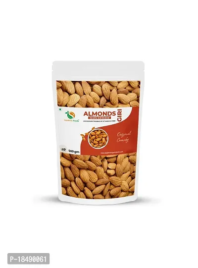 SAPPHIRE FOODS Natural Premium California Almonds | Premium Badam Giri | High in Fiber  Boost Immunity | Real Nuts | Gluten Free (500 g)