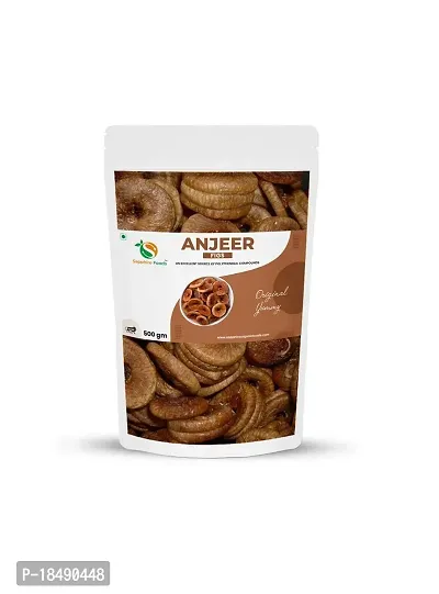 SAPPHIRE FOODS Premium Dried Anjeer Rich source of Fiber Calcium  Iron Dry Figs Low in calories Non-GMO Dried Figs (500g)
