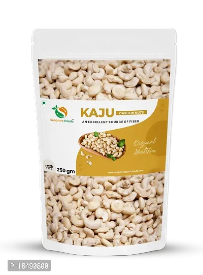 SAPPHIRE FOODS Natural Premium Cashews | Whole Crunchy Cashew | Premium Kaju nuts | Nutritious  Delicious | Gluten Free | Source of Minerals  Vitamins (250 g)-thumb0