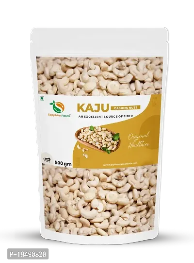 SAPPHIRE FOODS Natural Premium Cashews | Whole Crunchy Cashew | Premium Kaju nuts | Nutritious  Delicious | Gluten Free | Source of Minerals  Vitamins (500 g)