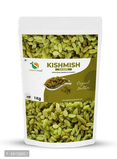 SAPPHIRE FOODS Premium Raisins Amazing Quality Kishmish | Nutritious | Rich in Iron  Vitamin B | Healthy Sweet Treats (1kg)-thumb0