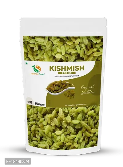 SAPPHIRE FOODS Premium Raisins Amazing Quality Kishmish | Nutritious | Rich in Iron  Vitamin B | Healthy Sweet Treats (250g)-thumb0