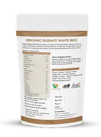 SAPPHIRE FOODS Organic Basmati Rice Naturally Aged, Rich Aroma, Perfect Fit for Everyday Consumption Basmati Rice (1kg), Organic Unpolished White Basmati Rice-thumb1