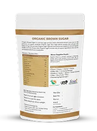 SAPPHIRE FOODS Organic Brown Sugar Natural  Refined Cane Sugar Zero Chemicals, Organically Processed, from Freshly Squeezed Sugar Cane Juice, and Enriched with Essentials Nutrients (250g)-thumb1