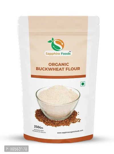 SAPPHIRE FOODS Organically Grown Hulled Buckwheat Groats Vacuum Packed (Hulled, Raw) (250G)