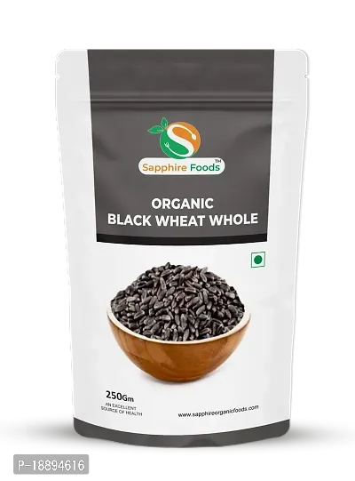 SAPPHIRE FOODS Buckwheat (Kuttu Giri) Hulled, Dehydrated, Gluten-Free | High in Plant Protein and Fibre | Soak and consume as porridge, Grind to make flour, Sprout to use in Salads (250g)