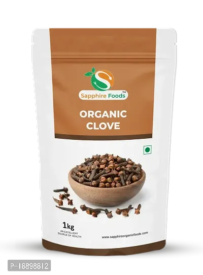 SAPPHIRE FOODS Organic Clove/Laung/Lavangalu (Organicclove-1kg), Cloves Whole | Whole Spices | Aromatic  Flavorful | For Seasoning Garam Masala, Tea, Rice Dishes-thumb0