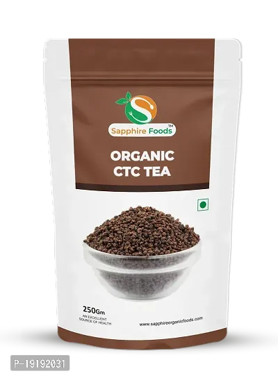 Sapphire Foods Organic CTC Tea Premium Quality Herbs Herbal Tea Pouch (250g)-thumb0