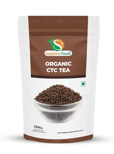 Sapphire Foods Organic CTC Tea Premium Quality Herbs Herbal Tea Pouch (250g)