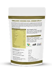 SAPPHIRE FOODS Green Moong Dal Split - 500 Gram | 100% Vegan, Gluten Free and NO Preservatives (1kg)-thumb1