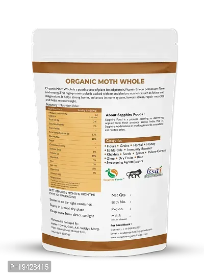 SAPPHIRE FOODS Whole Muth | Matki | Moth Whole | Moth bean (250g)-thumb2