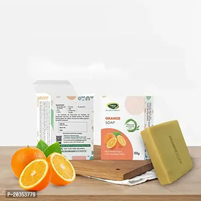 Thanjai Natural 100g Orange Soap, Handmade, Paraben Free Natural Bathing Soap With Orange Peel  Essential Oil, 100% Natural-thumb2
