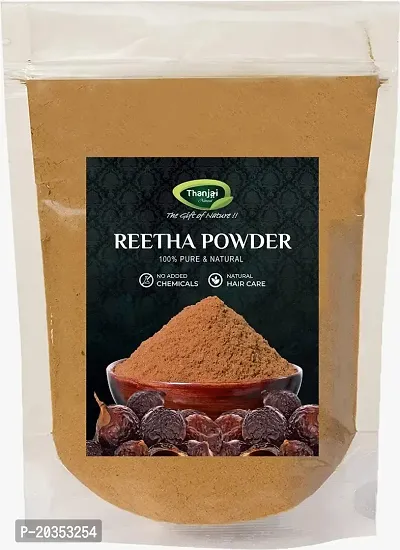 Thanjai Natural Reetha | Aritha | Soapnuts (Sapindus Mukorossi) Powder 100gm For Silky  Smooth Hairs | Hair Cleansing  Conditioning | Hair, Face  Skin Care - 100% Pure and Natural