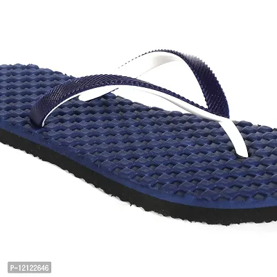 XERIX Embossed Comfortable and Stylish Daily Use Ladies Hawai Slipper, Chappal For Women (Blue, numeric_8)-thumb5