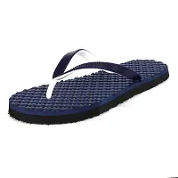 XERIX Embossed Comfortable and Stylish Daily Use Ladies Hawai Slipper, Chappal For Women (Blue, numeric_8)-thumb2