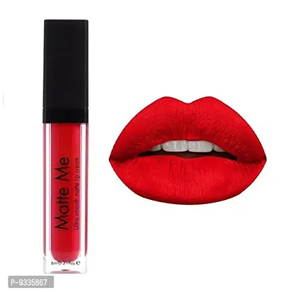 Ultra Smooth Matte Me Liquid Lipstick (Red, 6 ml)-thumb0