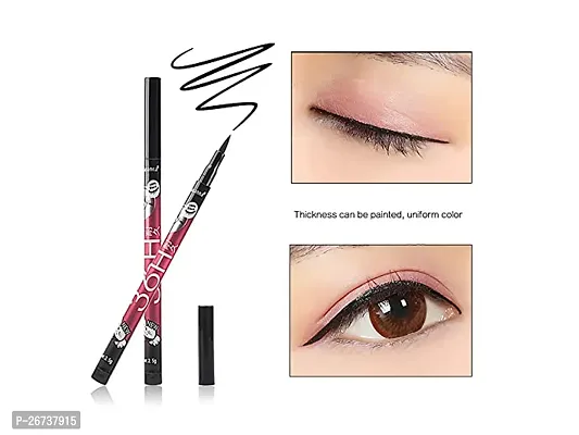 Matte Liquid Lipstick with 36h Eyeliner pan pack of 5pc Multicolor-thumb3