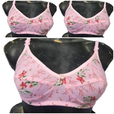 Stylish Blend Padded Bras For Women Pack Of 3