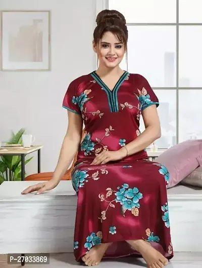 Fabulous Polyester Printed Night Gowns For Women