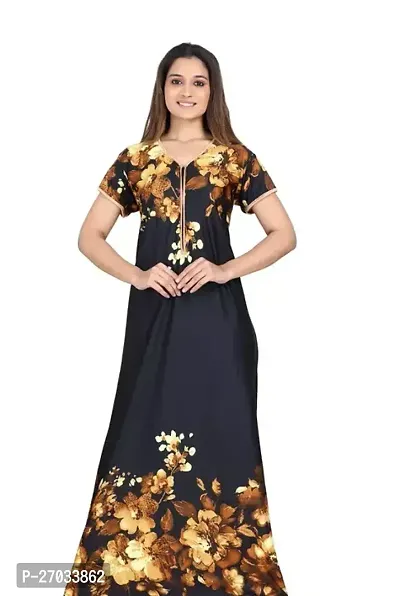 Fabulous Polyester Printed Night Gowns For Women-thumb0