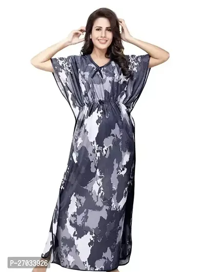 Fabulous Polyester Self Pattern Night Gowns For Women