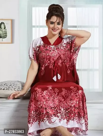 Fabulous Polyester Printed Night Gowns For Women-thumb0