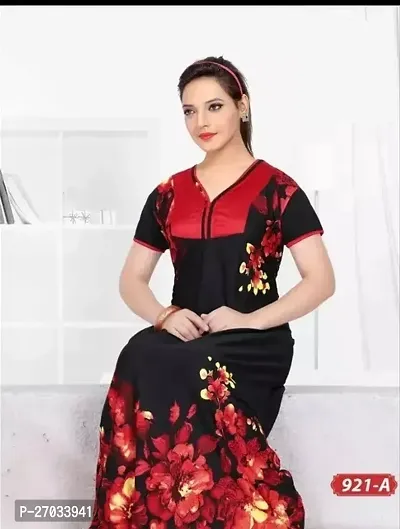Fabulous Polyester Printed Night Gowns For Women