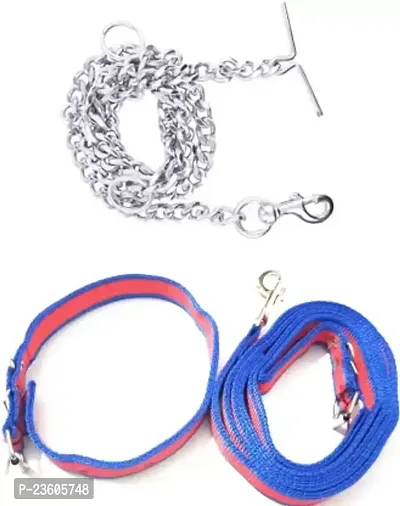 Dog Collar Chain Medium Blue