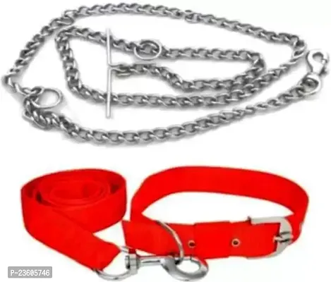 Dog Collar Chain Large Red-thumb0