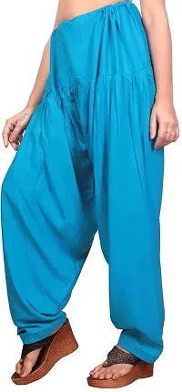 Classic Viscose Rayon Solid Patiala For Women Pack Of 2-thumb3