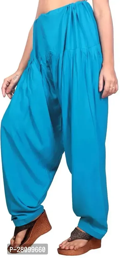 Classic Viscose Rayon Solid Patiala For Women Pack Of 2-thumb4