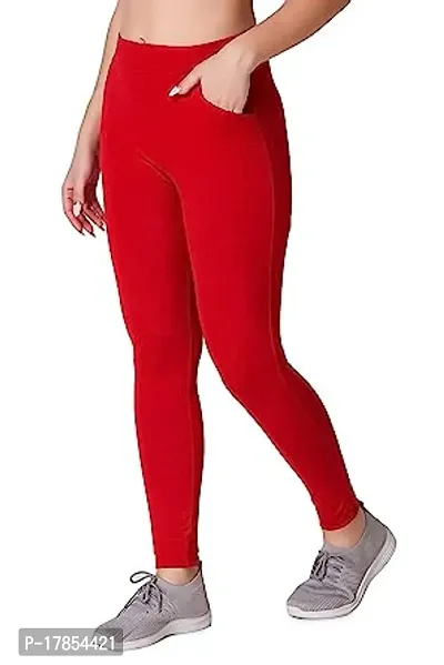 Stylish Fancy Cotton Solid Slim Fit Jeggings For Women