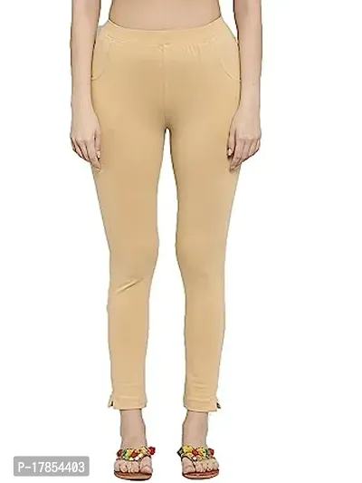 Stylish Fancy Cotton Solid Slim Fit Jeggings For Women