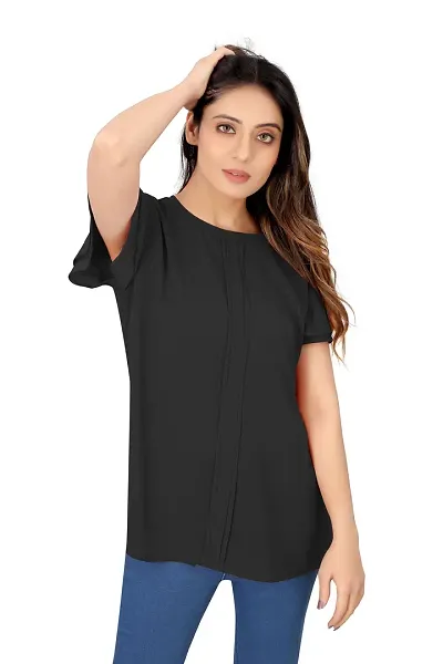 Elegant Rayon Solid Top For Women