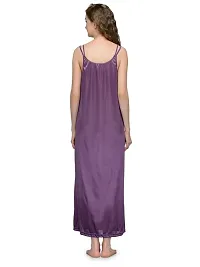 Ananqe Women's Satin Maxi Nighty Collection - Full-Length, 10 Colors, Sizes XS-6XL-thumb2