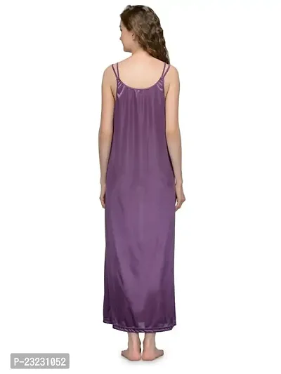 Ananqe Women's Satin Maxi Nighty Collection - Full-Length, 10 Colors, Sizes XS-6XL-thumb3