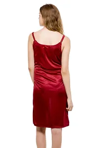 Ananqe Satin Nighty Collection: Knee-Length, 10 Colors, Sizes XS-6XL-thumb2