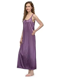 Ananqe Women's Satin Maxi Nighty Collection - Full-Length, 10 Colors, Sizes XS-6XL-thumb1