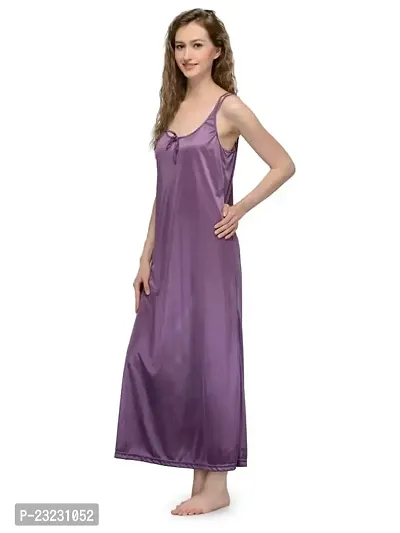 Ananqe Women's Satin Maxi Nighty Collection - Full-Length, 10 Colors, Sizes XS-6XL-thumb2