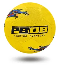 PB08 Rubber Moulded Yellow Color Football Size 5 with Inflation Needle and Air Pump-thumb2