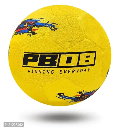 PB08 Rubber Moulded Yellow Color Football Size 5 with Inflation Needle and Air Pump-thumb3