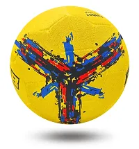 PB08 Rubber Moulded Yellow Color Football Size 5 with Inflation Needle and Air Pump-thumb4