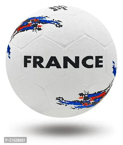 PB08 Rubber Moulded France Country Football Size 5 Football (Multicolor)-thumb0