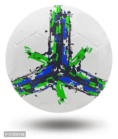 PB08 Rubber Moulded Brazil Country Football Size 5 Football with Inflation Needle (Multicolor)-thumb5