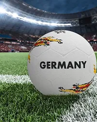 PB08 Rubber Moulded Germany Country Football Size 5 Football with Inflation Needle (Multicolor)-thumb1