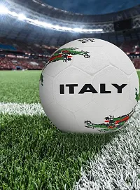 PB08 Rubber Moulded Italy Country Football Size 5 Football with Inflation Needle (Multicolor)-thumb1