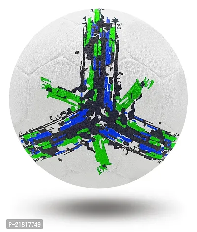 PB08 Rubber Moulded Brazil Country Football Size 5 Football with Inflation Needle (Multicolor)-thumb5