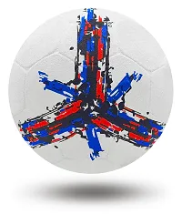 PB08 Rubber Moulded France Country Football Size 5 Football with Inflation Needle (Multicolor)-thumb2