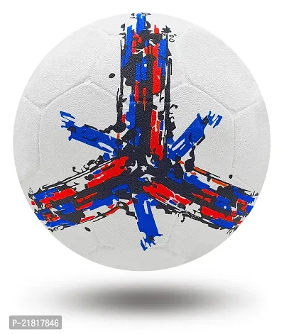 PB08 Rubber Moulded France Country Football Size 5 Football with Inflation Needle (Multicolor)-thumb3