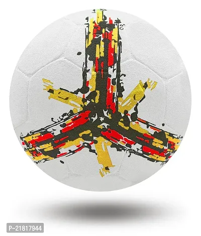 PB08 Rubber Moulded Germany Country Football Size 5 Football with Inflation Needle (Multicolor)-thumb5